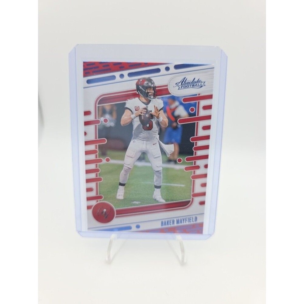 2024 Panini Absolute Football Baker Mayfield #95 Blue Foil Tampa Bay Buccaneers
